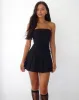 Payoda Bandeau Mini Dress in Black sold by Motel Rocks