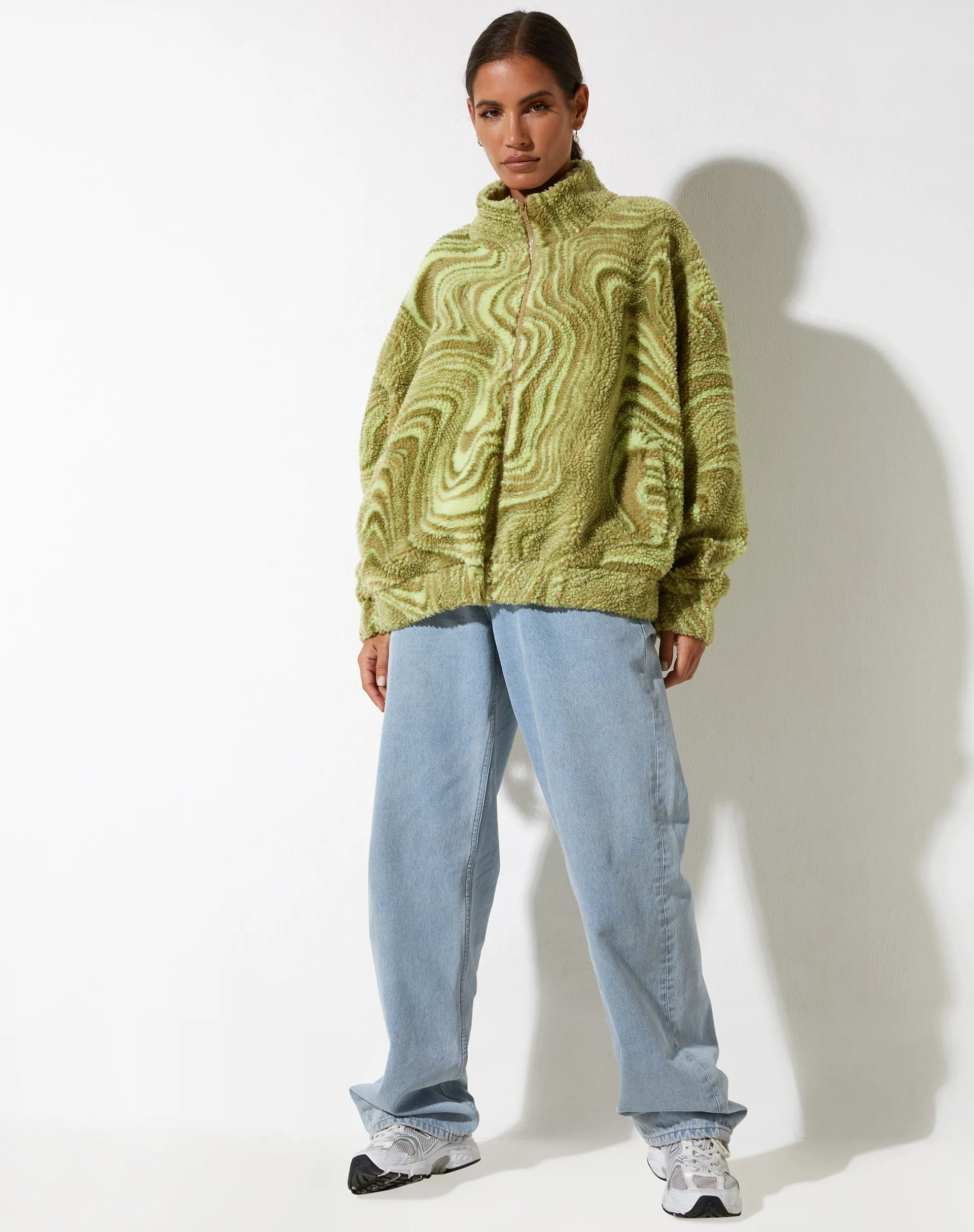 Nereo Jacket in Ripple Green sold by Motel Rocks product image thumbnail 4