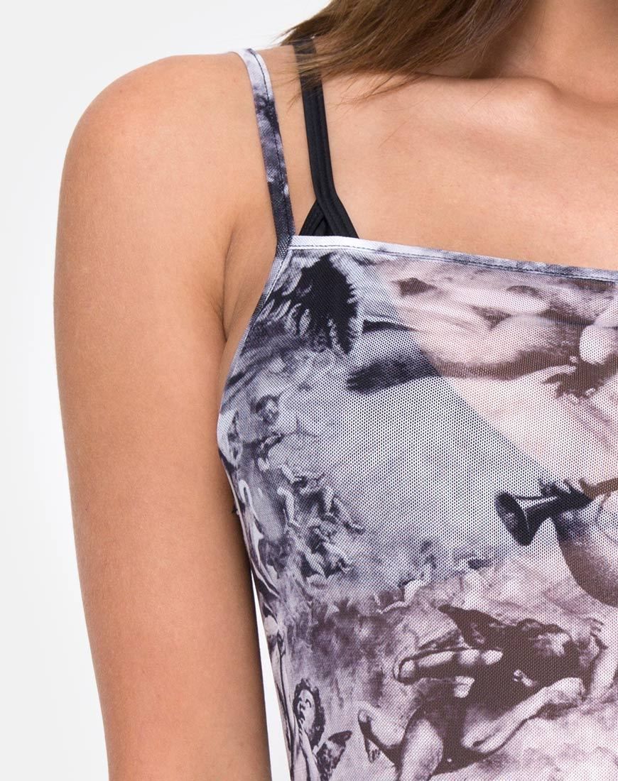 Saleh Bodycon Dress in Cherub Mesh sold by Motel Rocks product image thumbnail 5