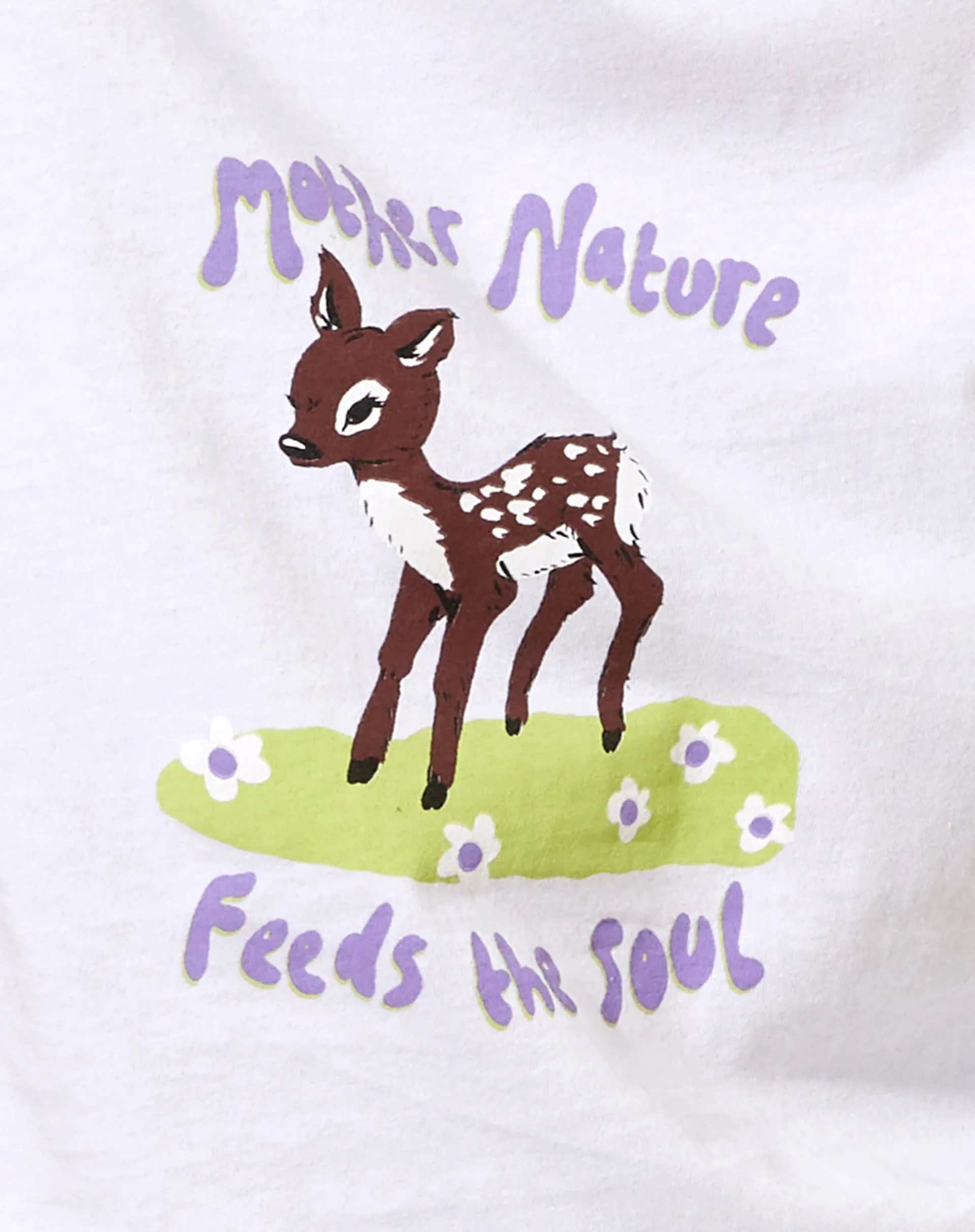 Shrunk Tee in White Mother Nature sold by Motel Rocks product image thumbnail 5
