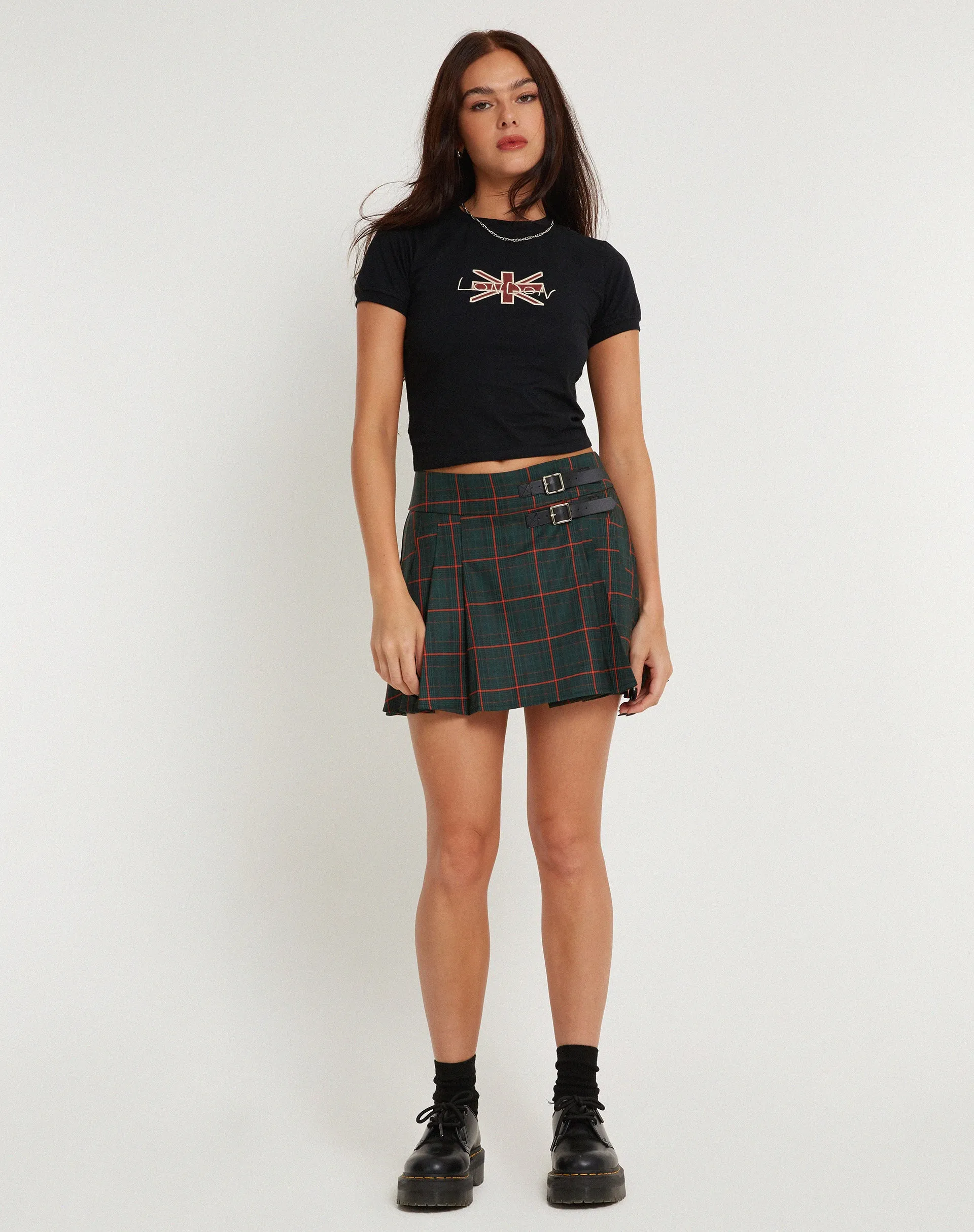 Babe Tee in Black with London Motel Embro sold by Motel Rocks product image thumbnail 5