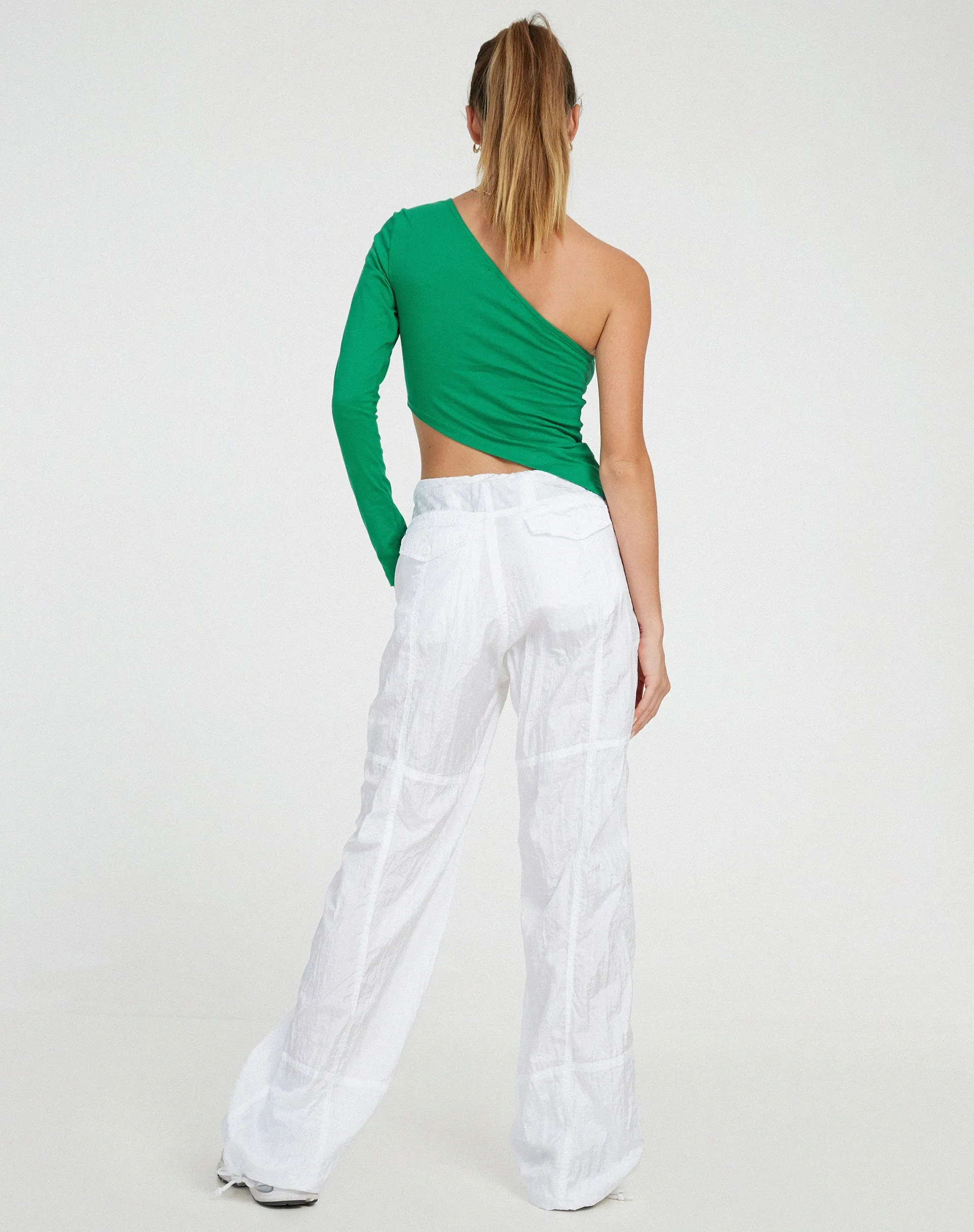 Baylee Crop Top in Bush Green sold by Motel Rocks product image thumbnail 4
