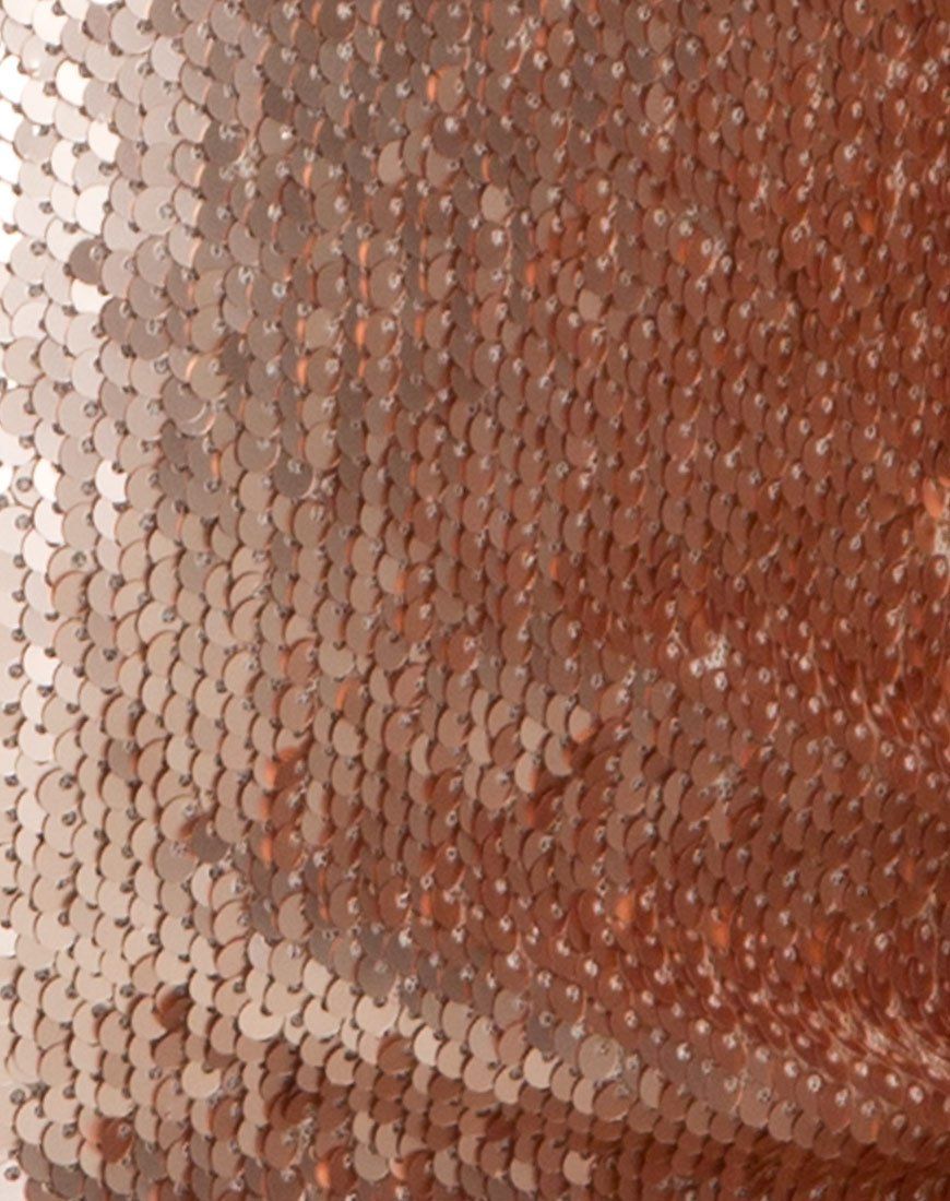 Muse Dress in Champagne Sequin sold by Motel Rocks product image thumbnail 5
