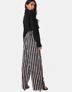 Majustie Trouser in Formal Stripe sold by Motel Rocks