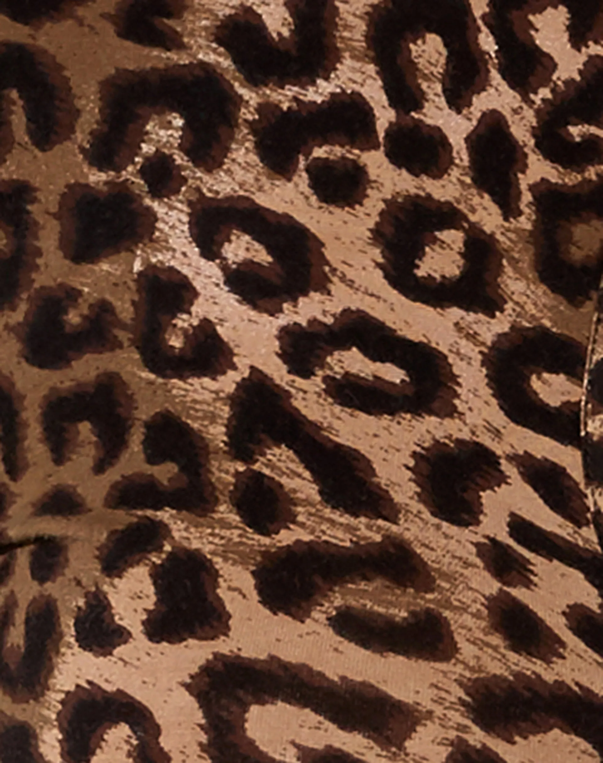 Zen Crop Top in Night Leopard Brown sold by Motel Rocks product image thumbnail 5