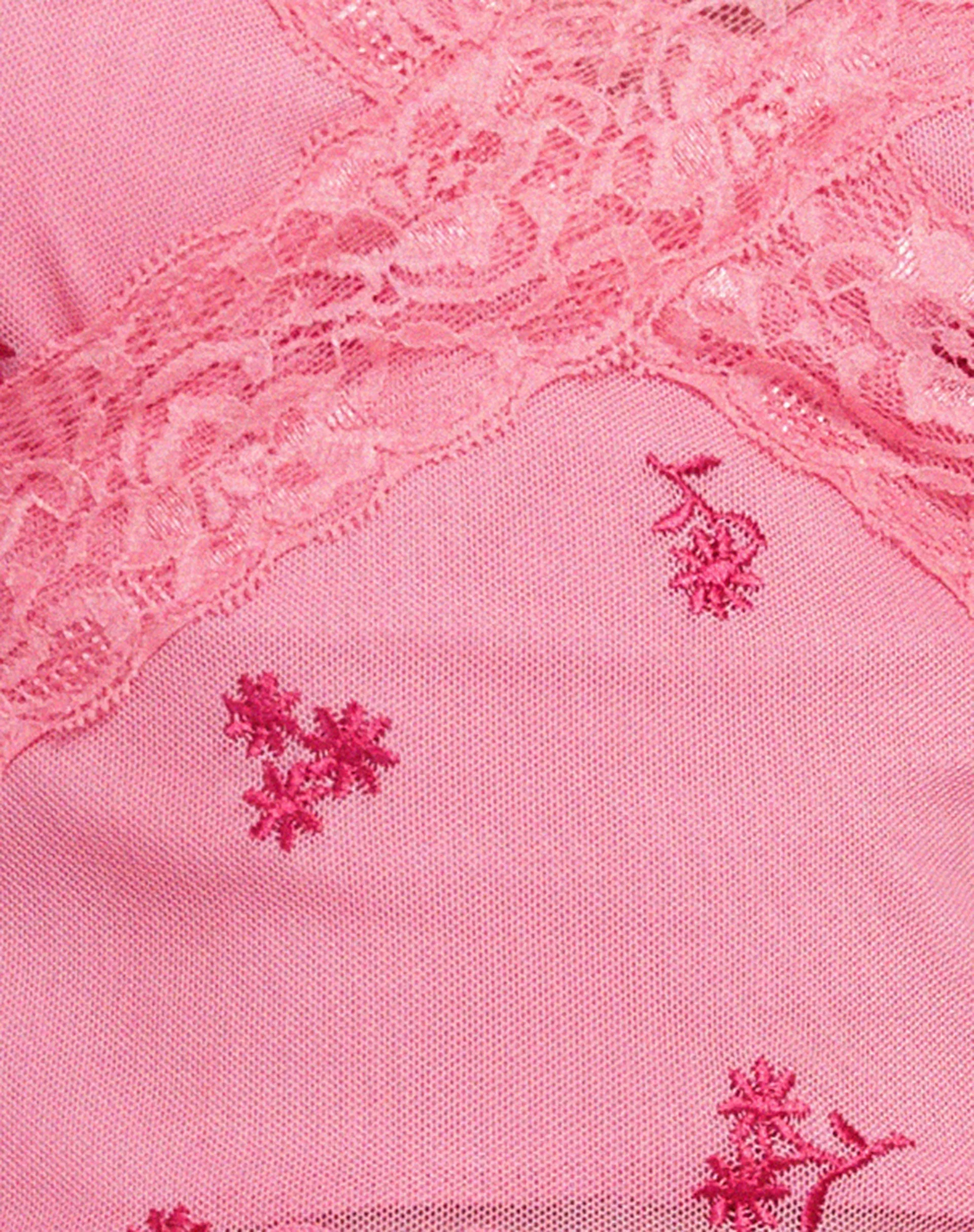 Yecaca Crop Top in Pink Ditsy Daisy Embro sold by Motel Rocks product image thumbnail 5