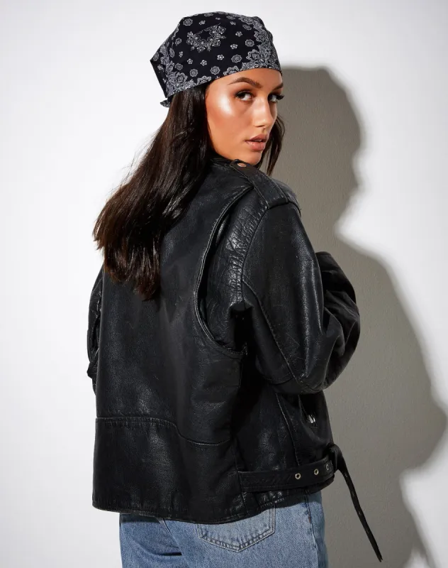 Bandana in Bandana Black sold by Motel Rocks