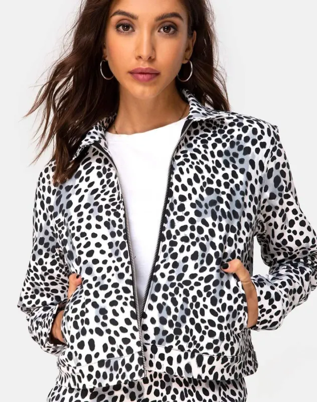 Agatha Jacket in Dalmatian sold by Motel Rocks