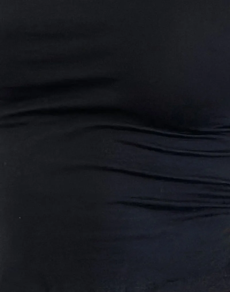 Baruna Tie Back Top in Black sold by Motel Rocks product image thumbnail 5