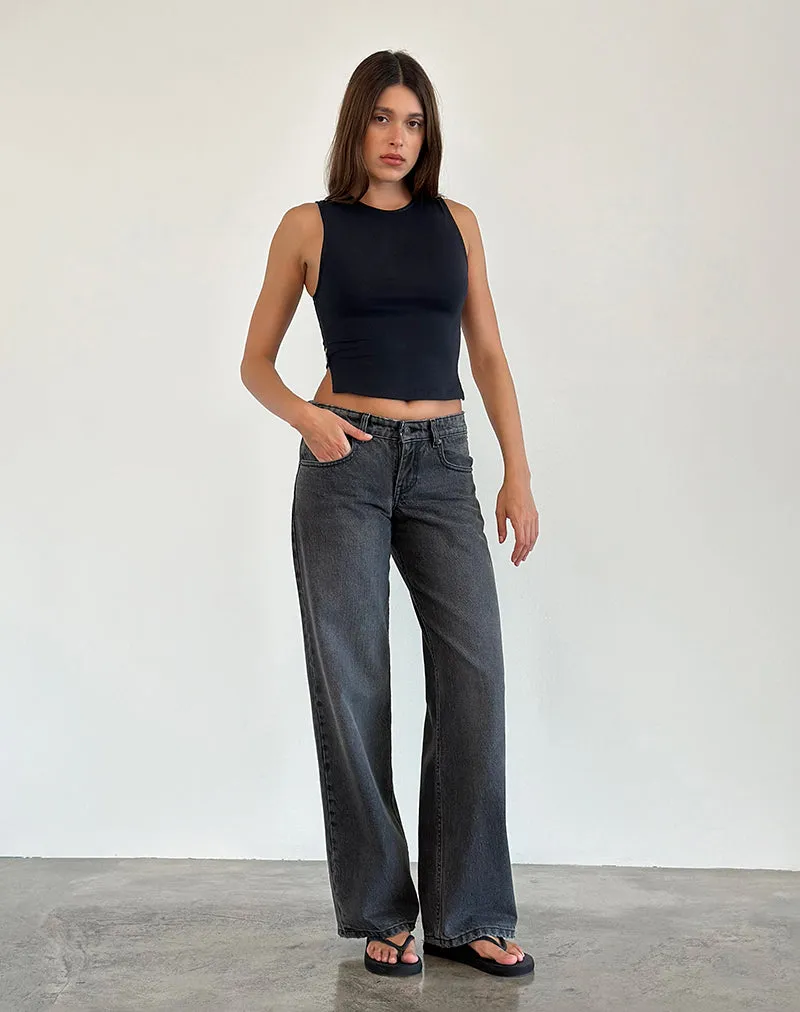 Baruna Tie Back Top in Black sold by Motel Rocks product image thumbnail 3