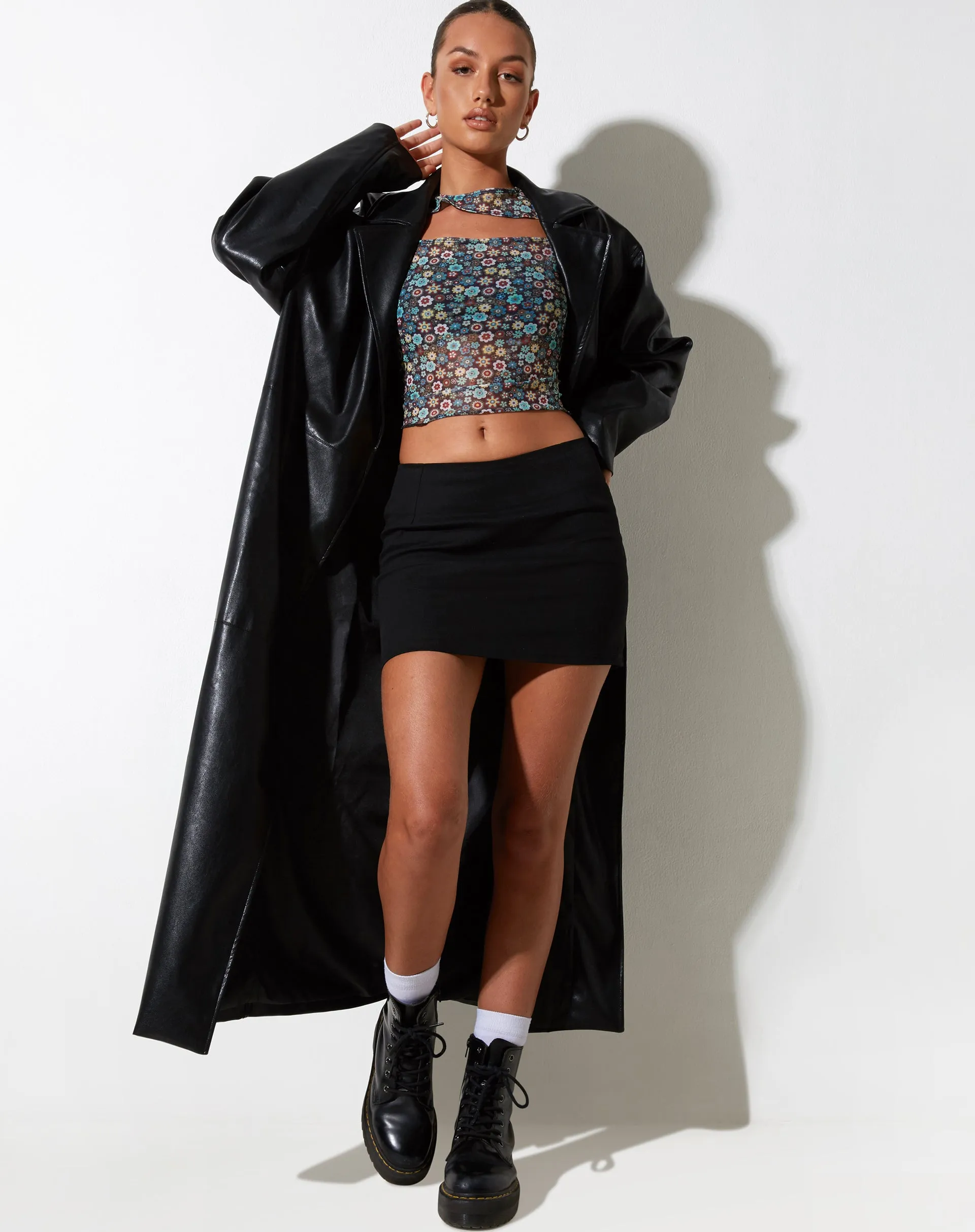 Mardi Crop Top in Folk Floral sold by Motel Rocks product image thumbnail 2