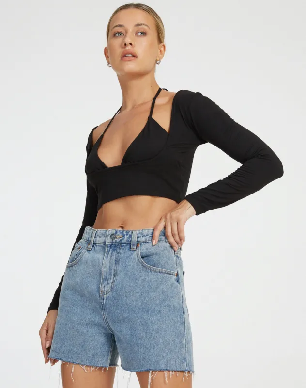 Conary Top in Black made by Motel Rocks