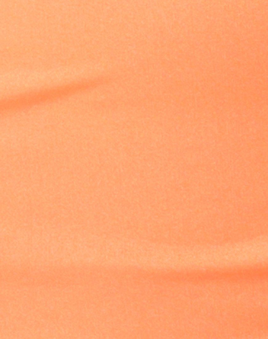 Hulana Bodycon Dress in Fluro Orange sold by Motel Rocks product image thumbnail 5