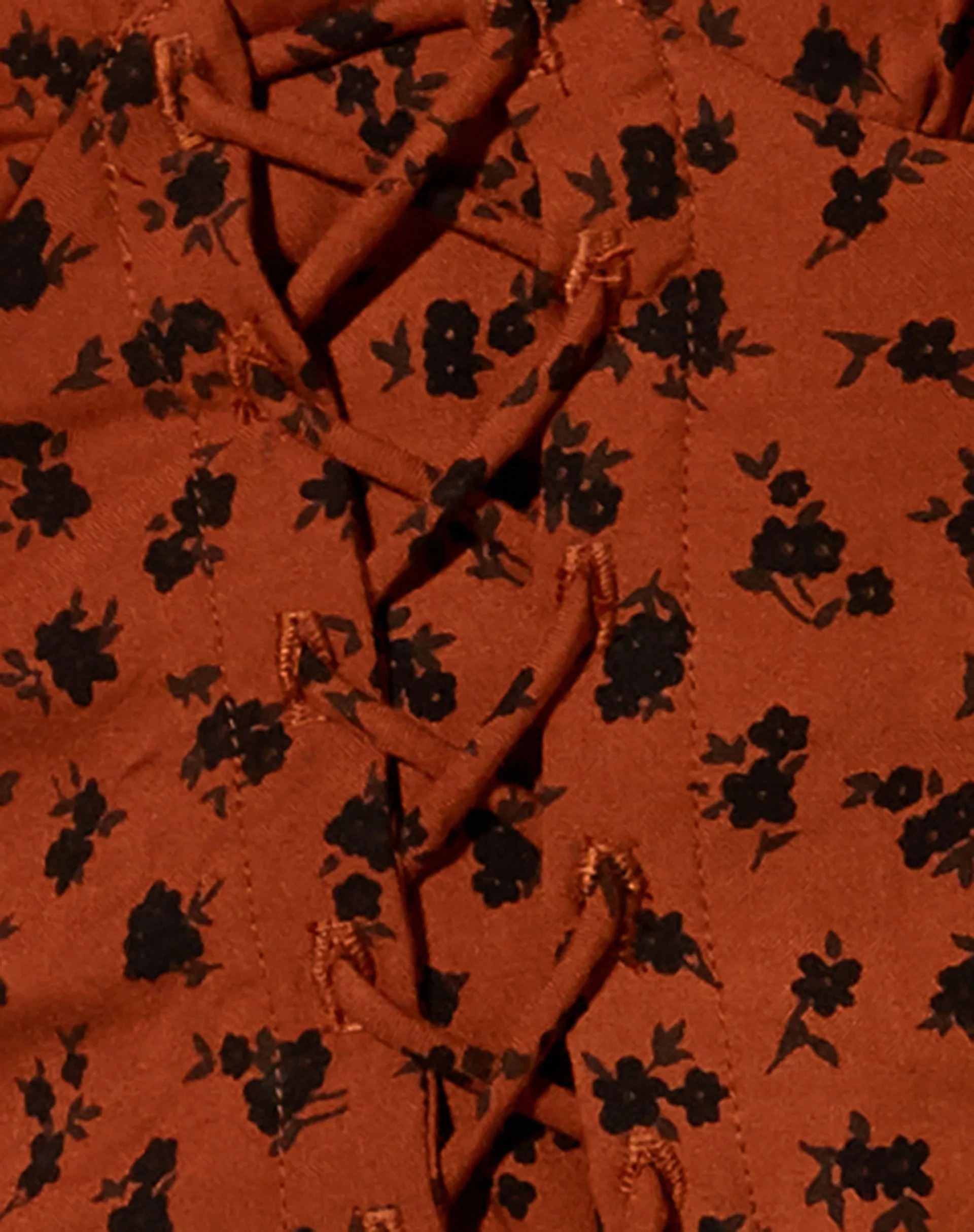 Romina Top in Dainty Daisy Bombay Brown sold by Motel Rocks product image thumbnail 5