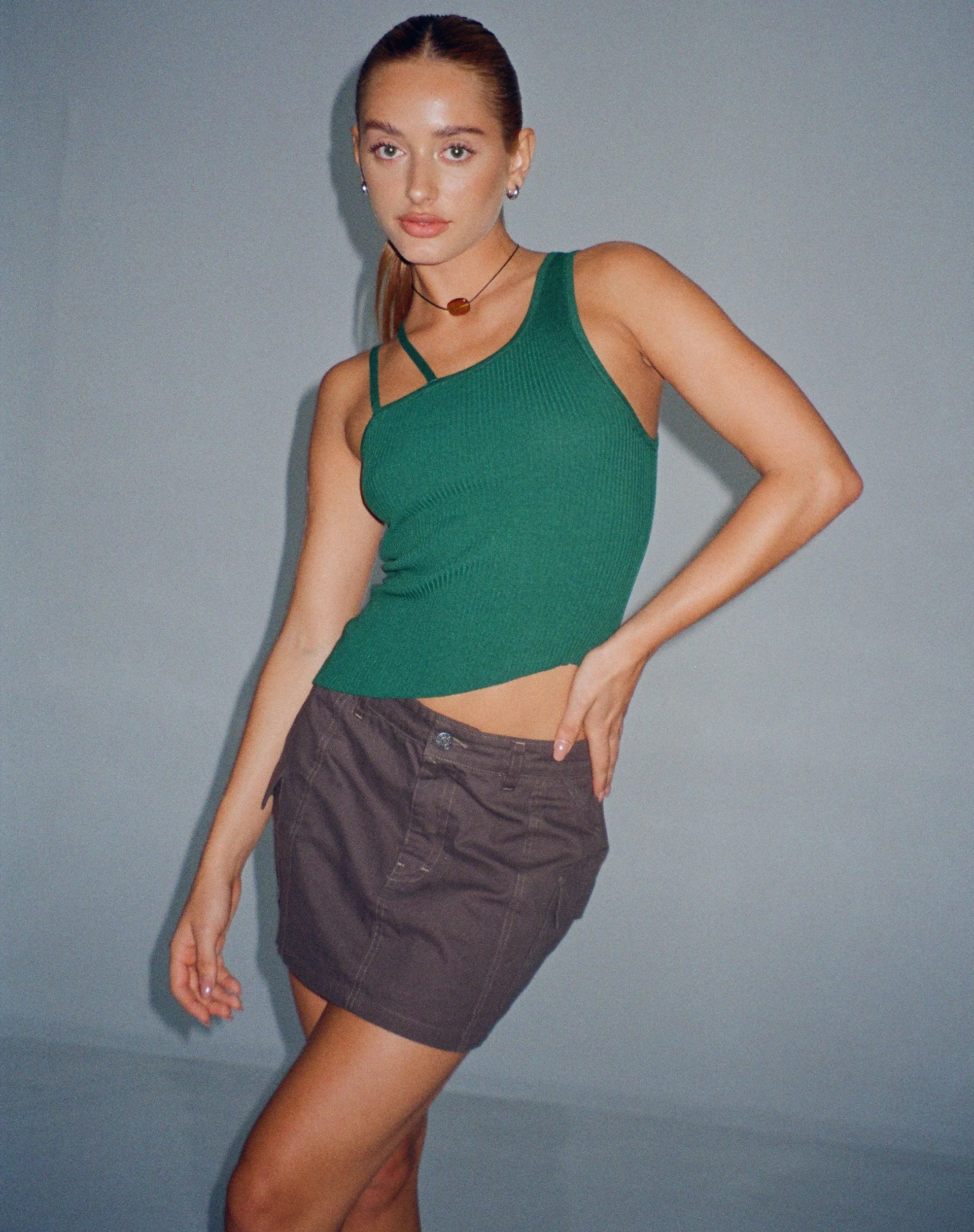 Lanica Top in Forest Green sold by Motel Rocks product image thumbnail 2