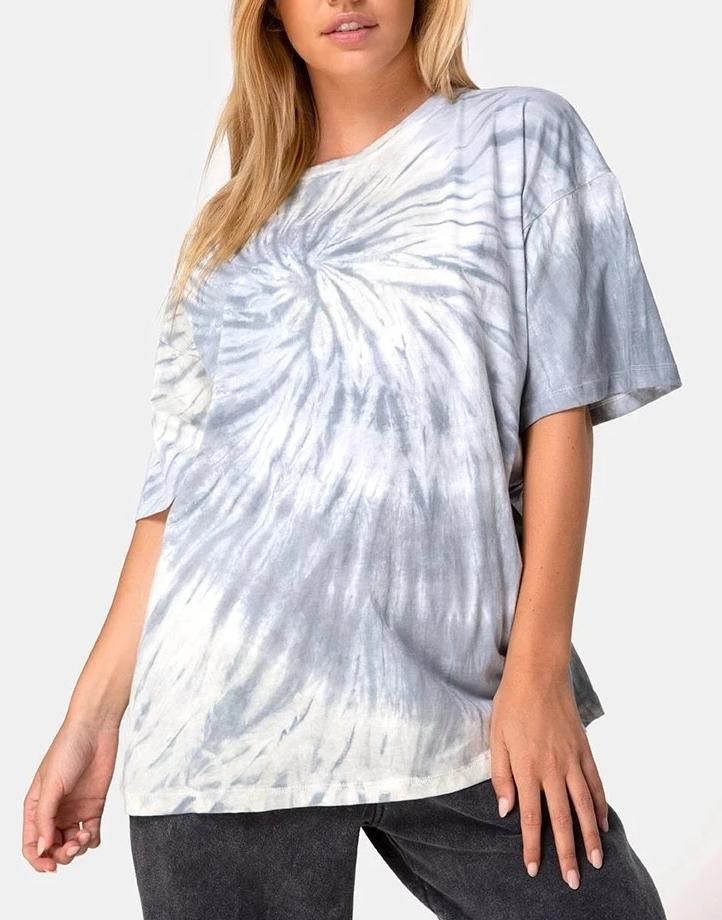 Maxi Tee in Grey Tie Dye sold by Motel Rocks product image thumbnail 2