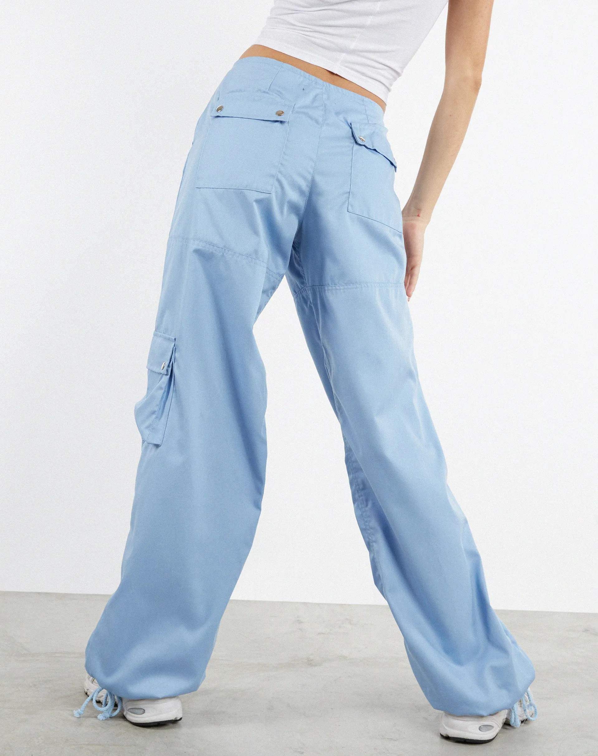 Xander Cargo Trouser in Cotton Drill Blue sold by Motel Rocks product image thumbnail 3