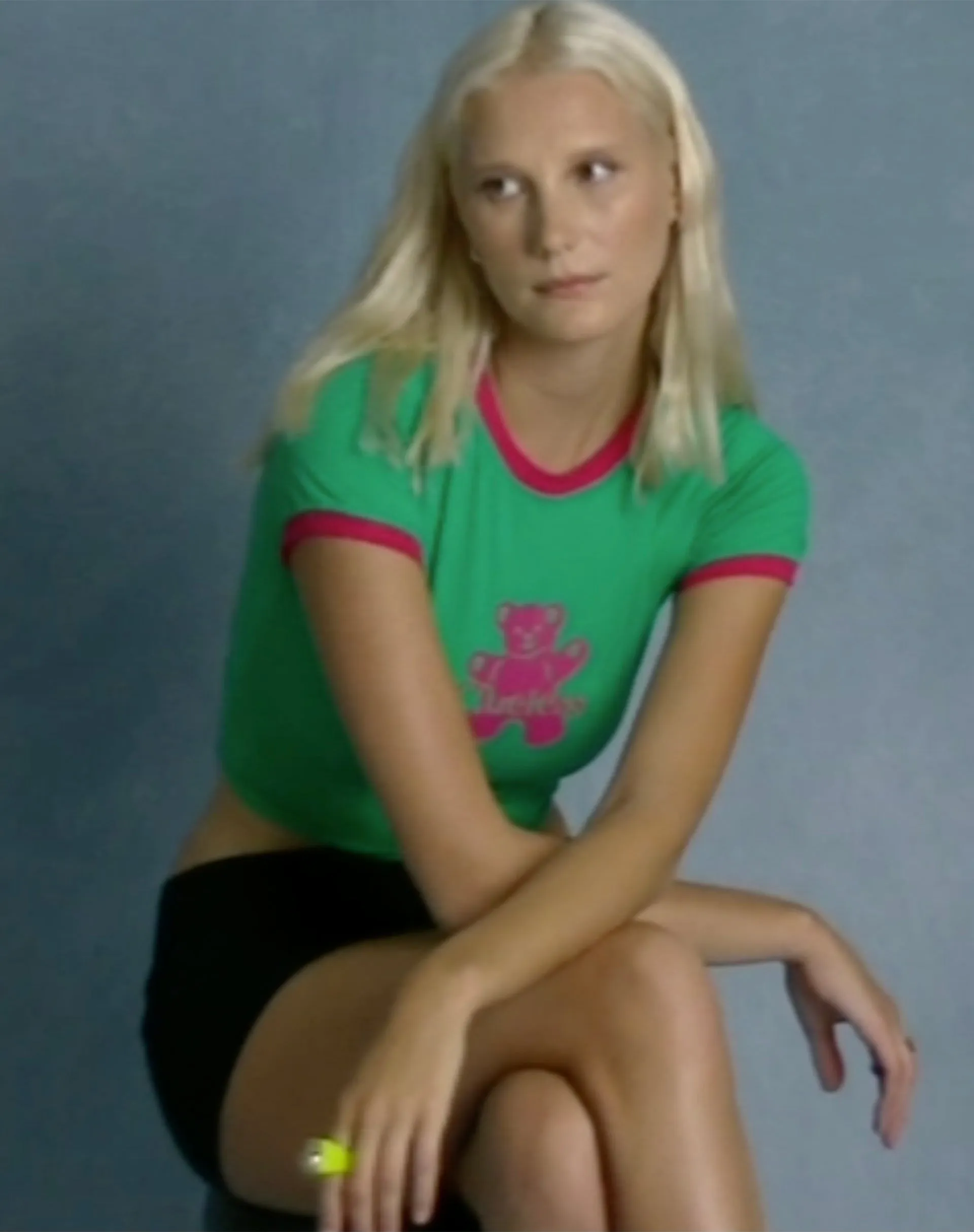 Babe Tee in Fun Green Teddy Cuddle sold by Motel Rocks product image thumbnail 3