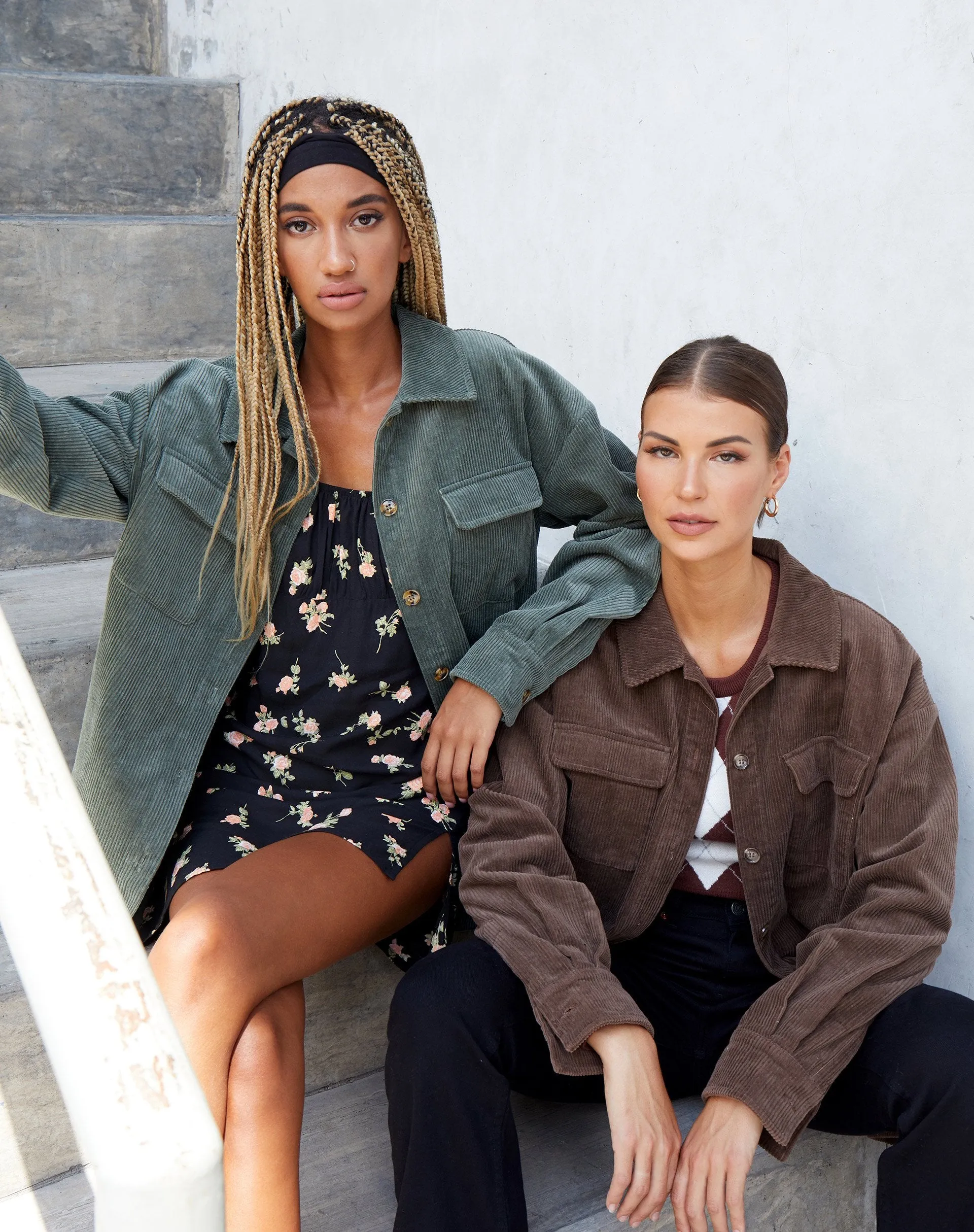 Marcy Shirt in Corduroy Brown sold by Motel Rocks product image thumbnail 2