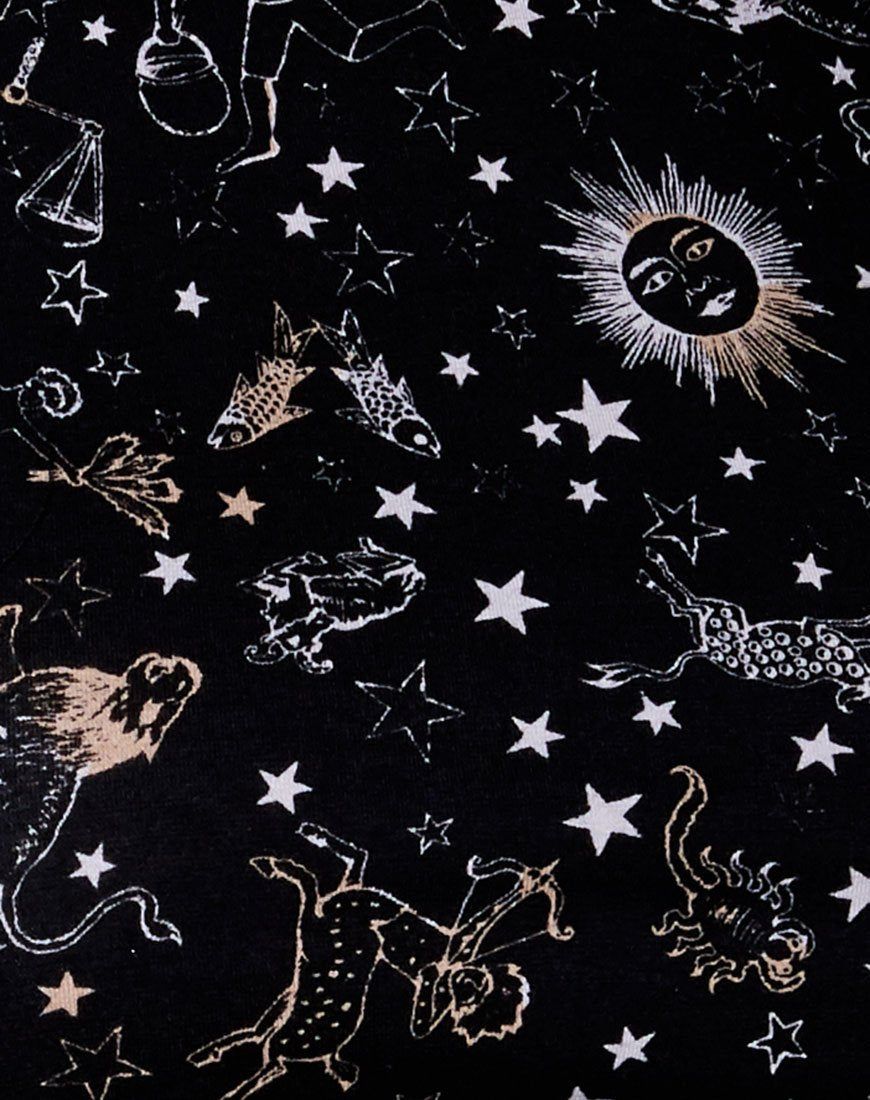 Tasya Crop Top in Astro Black sold by Motel Rocks product image thumbnail 5