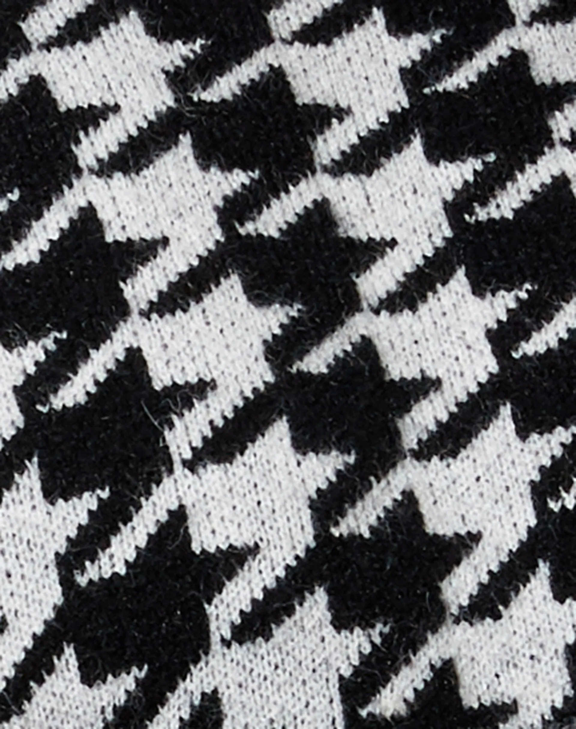 Margo Jumper in Knit Houndstooth Black and Ivory sold by Motel Rocks product image thumbnail 5