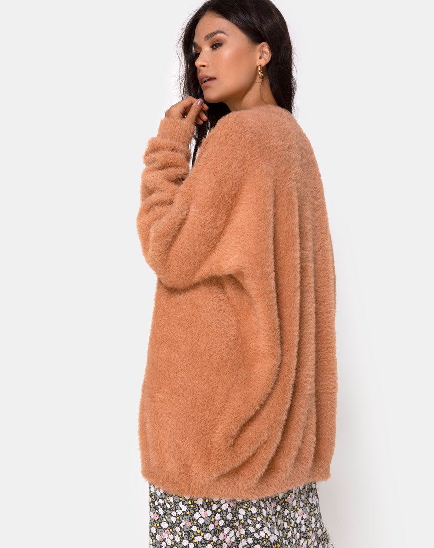 Edgen Jumper in Knitted Tan sold by Motel Rocks product image thumbnail 5