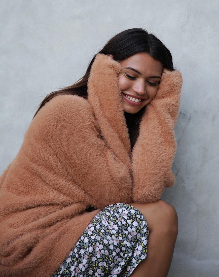 Edgen Jumper in Knitted Tan sold by Motel Rocks product image thumbnail 3