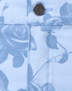 Mini Broomy Skirt in Sky Rose sold by Motel Rocks