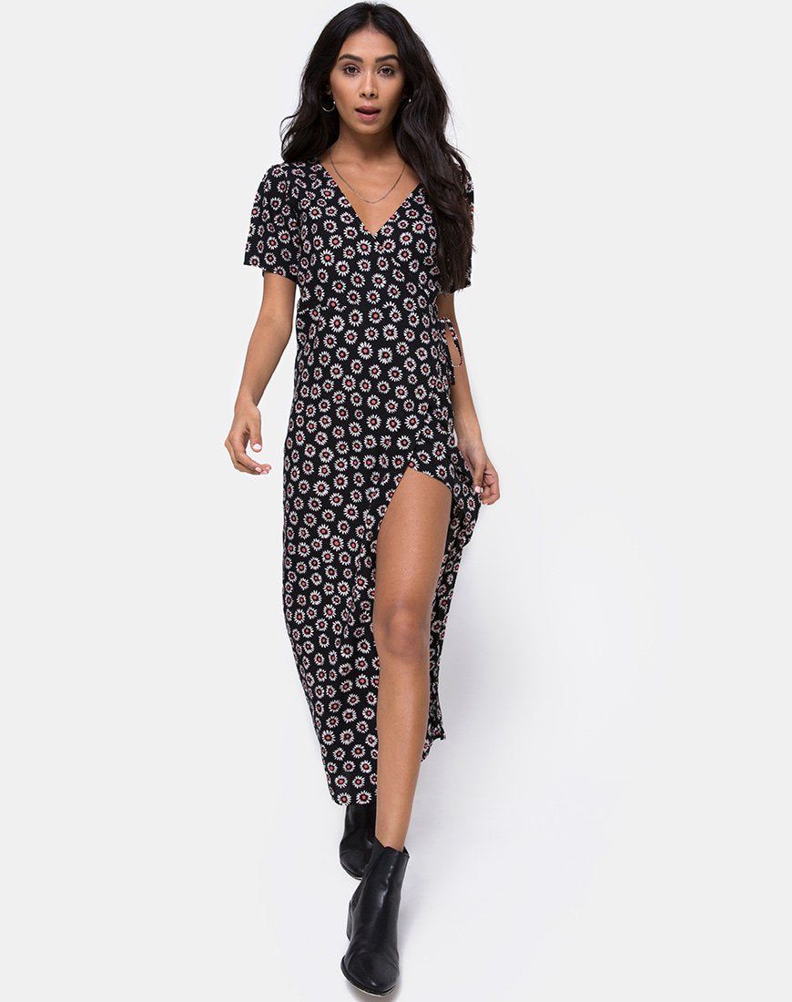 Riva Maxi Dress in Dancing Daisy sold by Motel Rocks