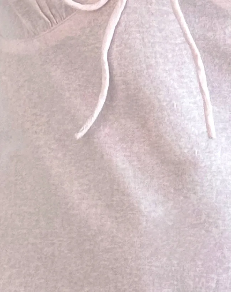 Asatari Tie Front Dress in Light Pink sold by Motel Rocks product image thumbnail 5