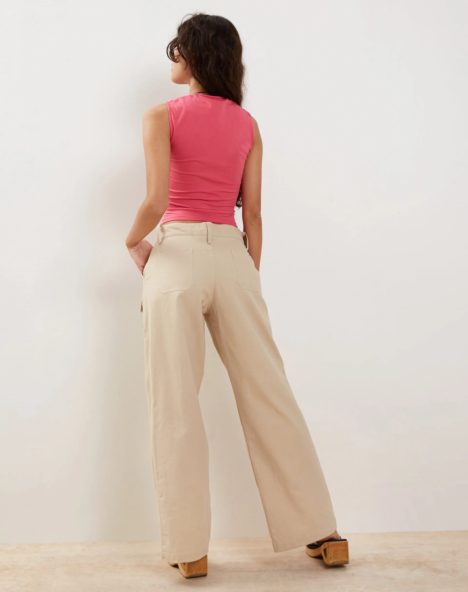 Jinsu Crop Top in Hot Pink sold by Motel Rocks product image thumbnail 4