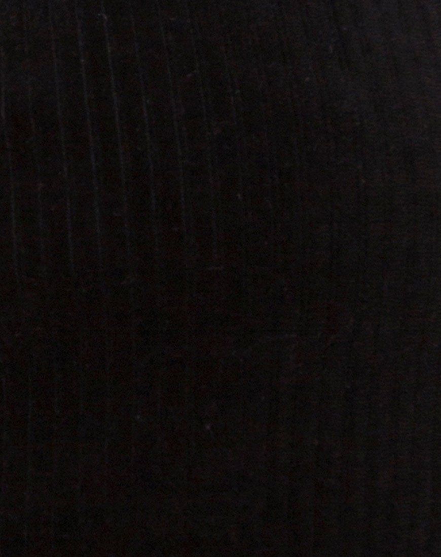 Kylie Top in Velvet Rib Black sold by Motel Rocks product image thumbnail 5