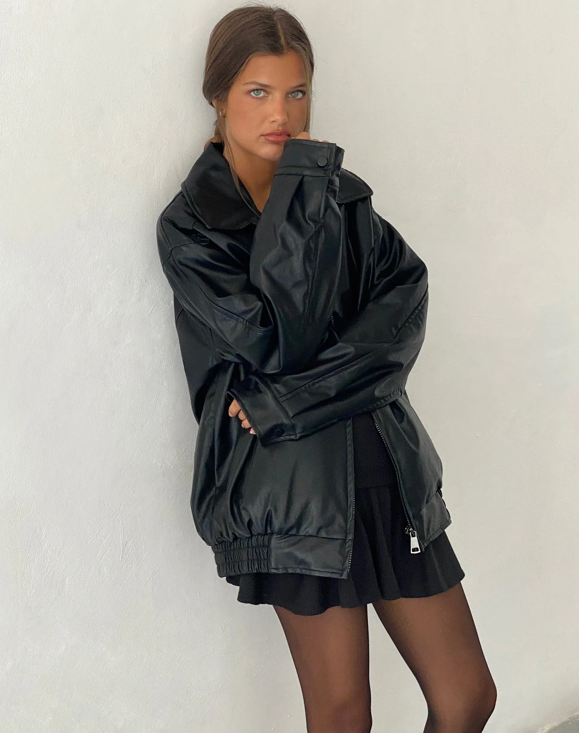 Cavita Jacket in Pu Black sold by Motel Rocks product image thumbnail 5