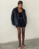 Cavita Jacket in Pu Black sold by Motel Rocks