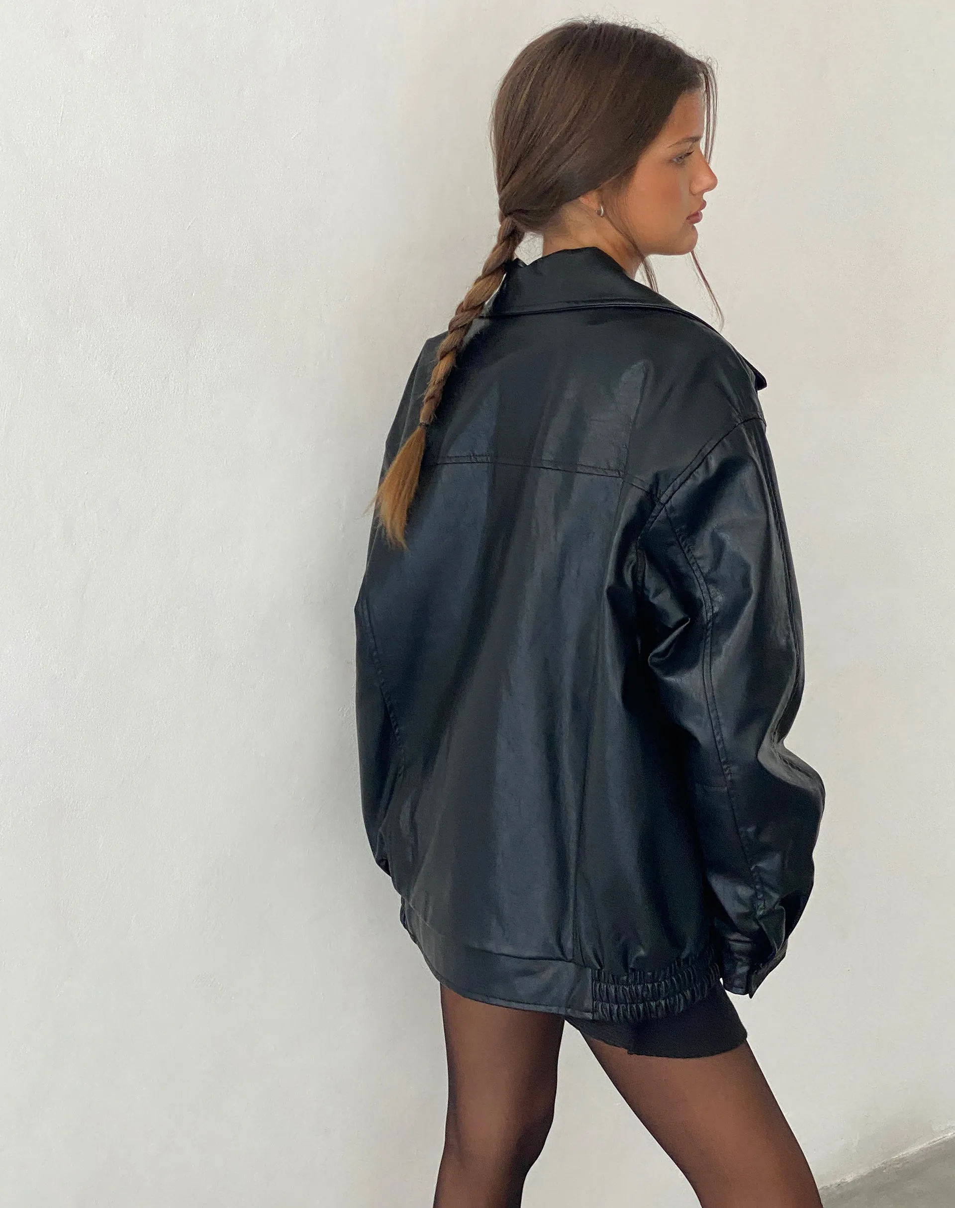 Cavita Jacket in Pu Black sold by Motel Rocks product image thumbnail 4