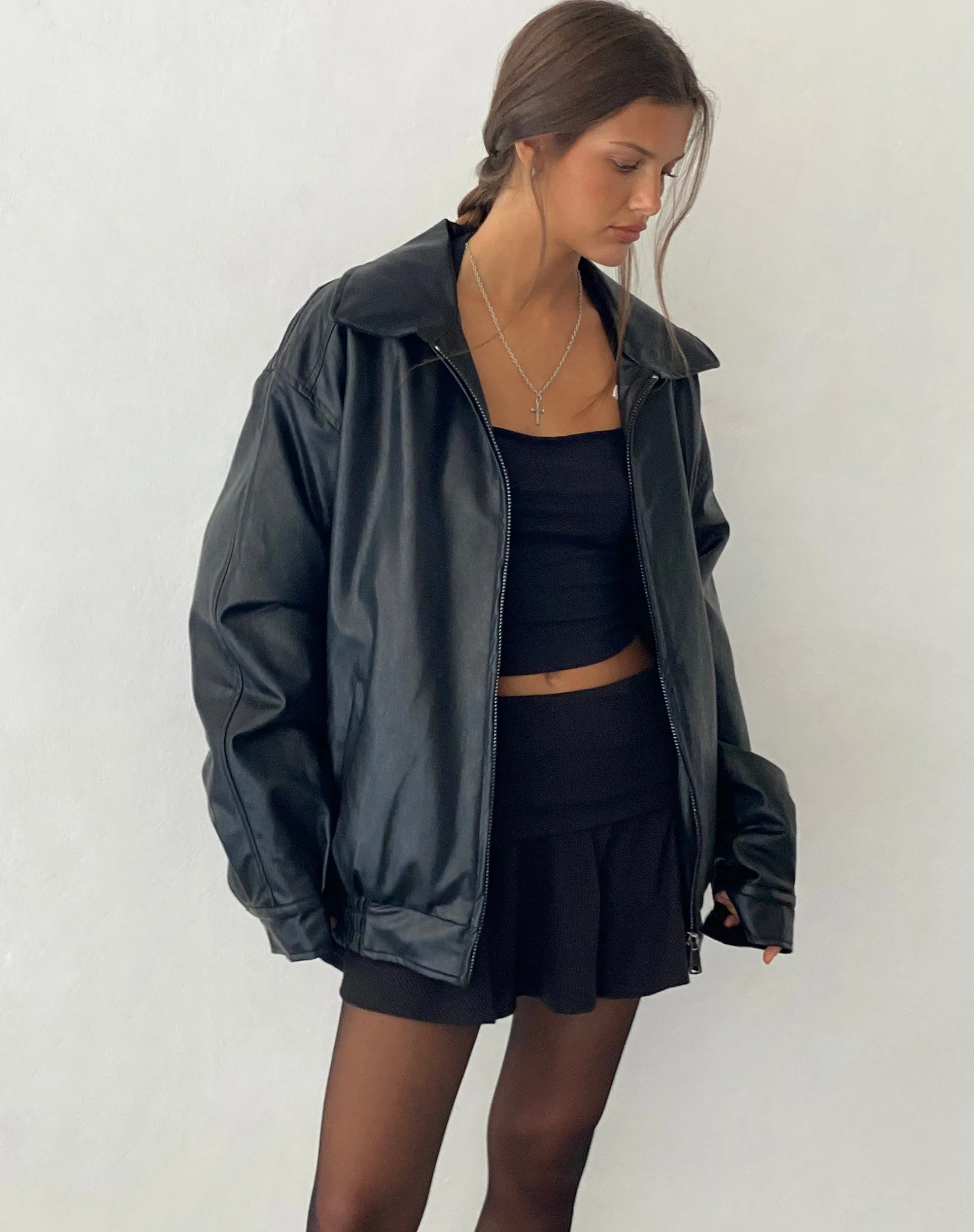 Cavita Jacket in Pu Black sold by Motel Rocks product image thumbnail 3