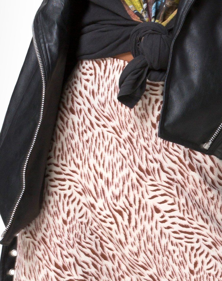 Tauri Midi Skirt in Safari Taupe sold by Motel Rocks product image thumbnail 5