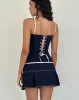 Istari Mini Skirt in Navy sold by Motel Rocks
