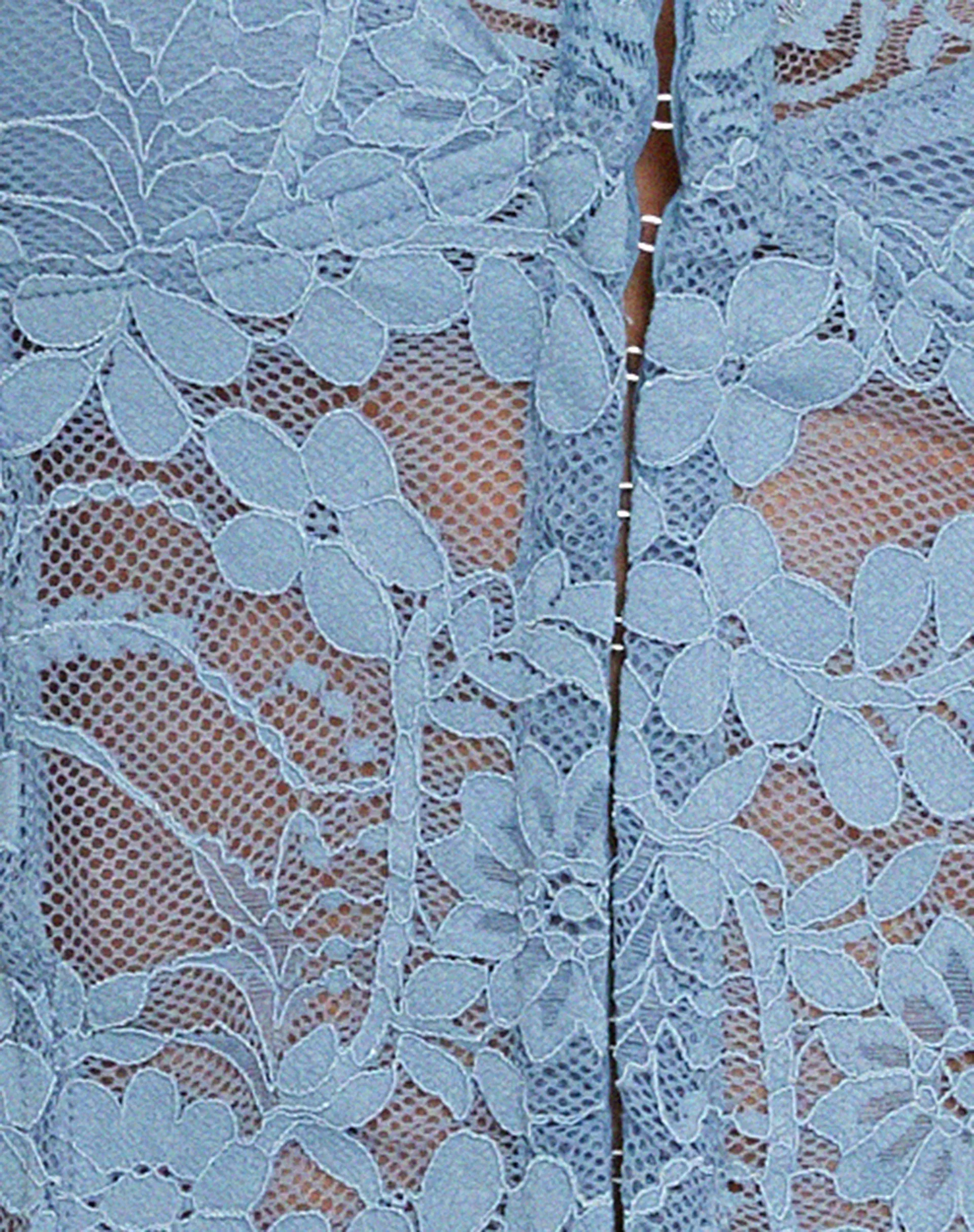 Yenko Crop Top in Lace Blue sold by Motel Rocks product image thumbnail 5