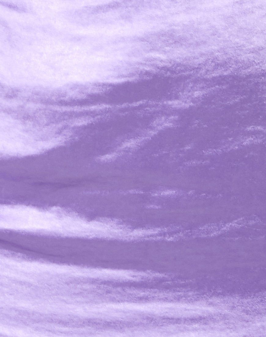 Shenka Mini Skirt in Satin Lilac sold by Motel Rocks product image thumbnail 5
