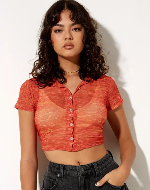 Keliso Shirt in Mesh Summer Rays sold by Motel Rocks