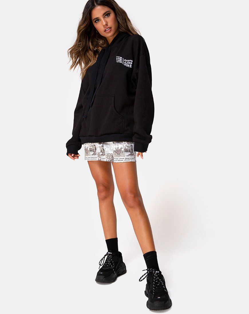 Oversize Hoody in The Sun, Lover and Soul sold by Motel Rocks product image thumbnail 3
