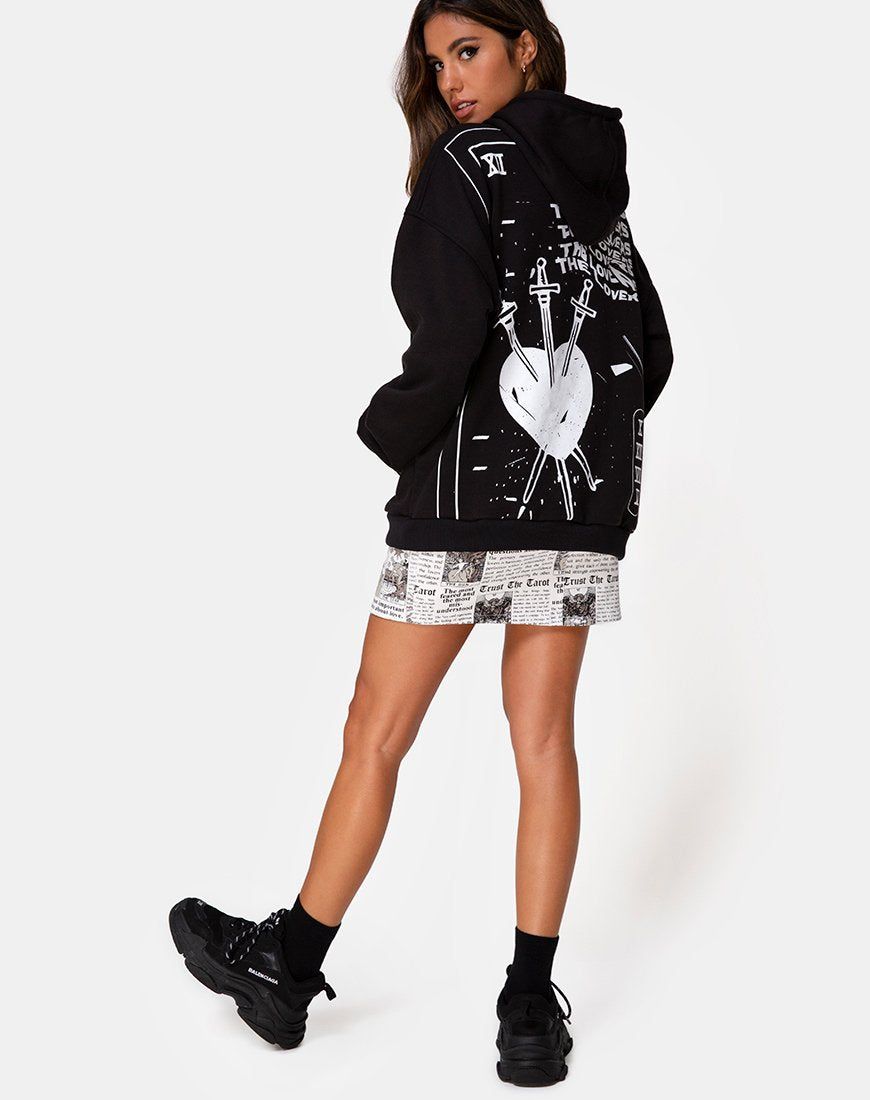 Oversize Hoody in The Sun, Lover and Soul sold by Motel Rocks product image thumbnail 4