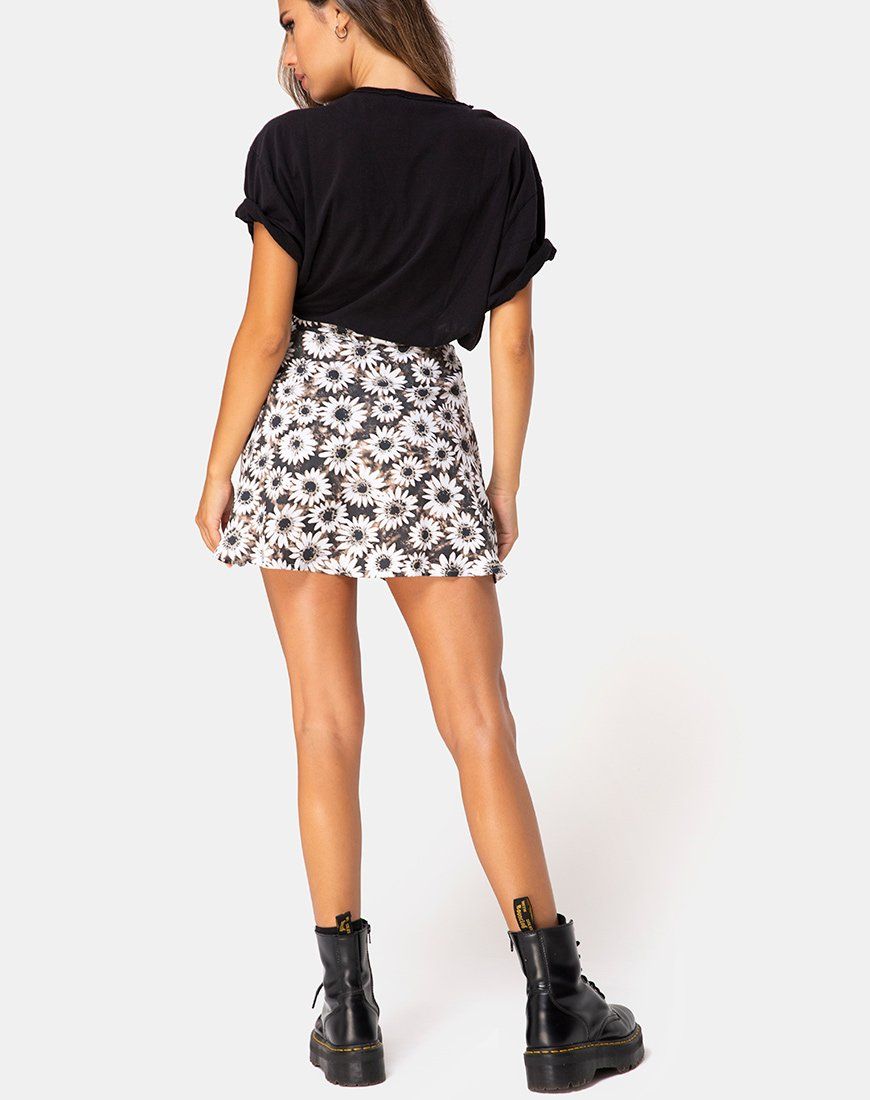 Andrea Mini Skirt in Dyed Daisy sold by Motel Rocks product image thumbnail 4