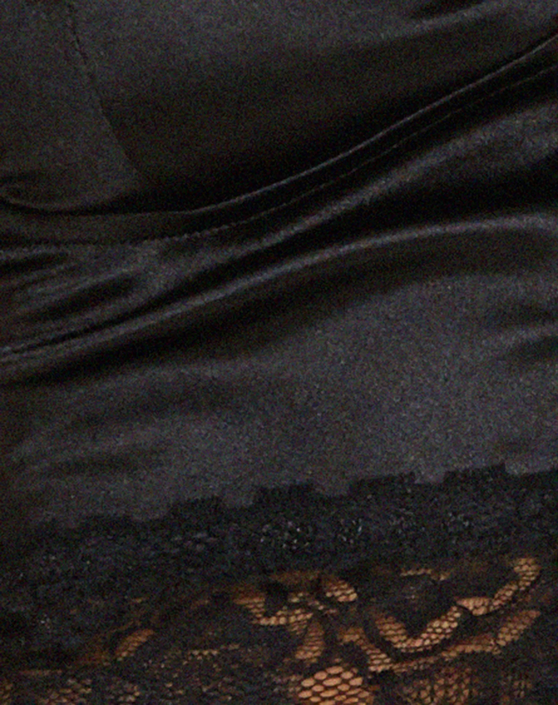 Datuk Crop Top in Satin Black sold by Motel Rocks product image thumbnail 5