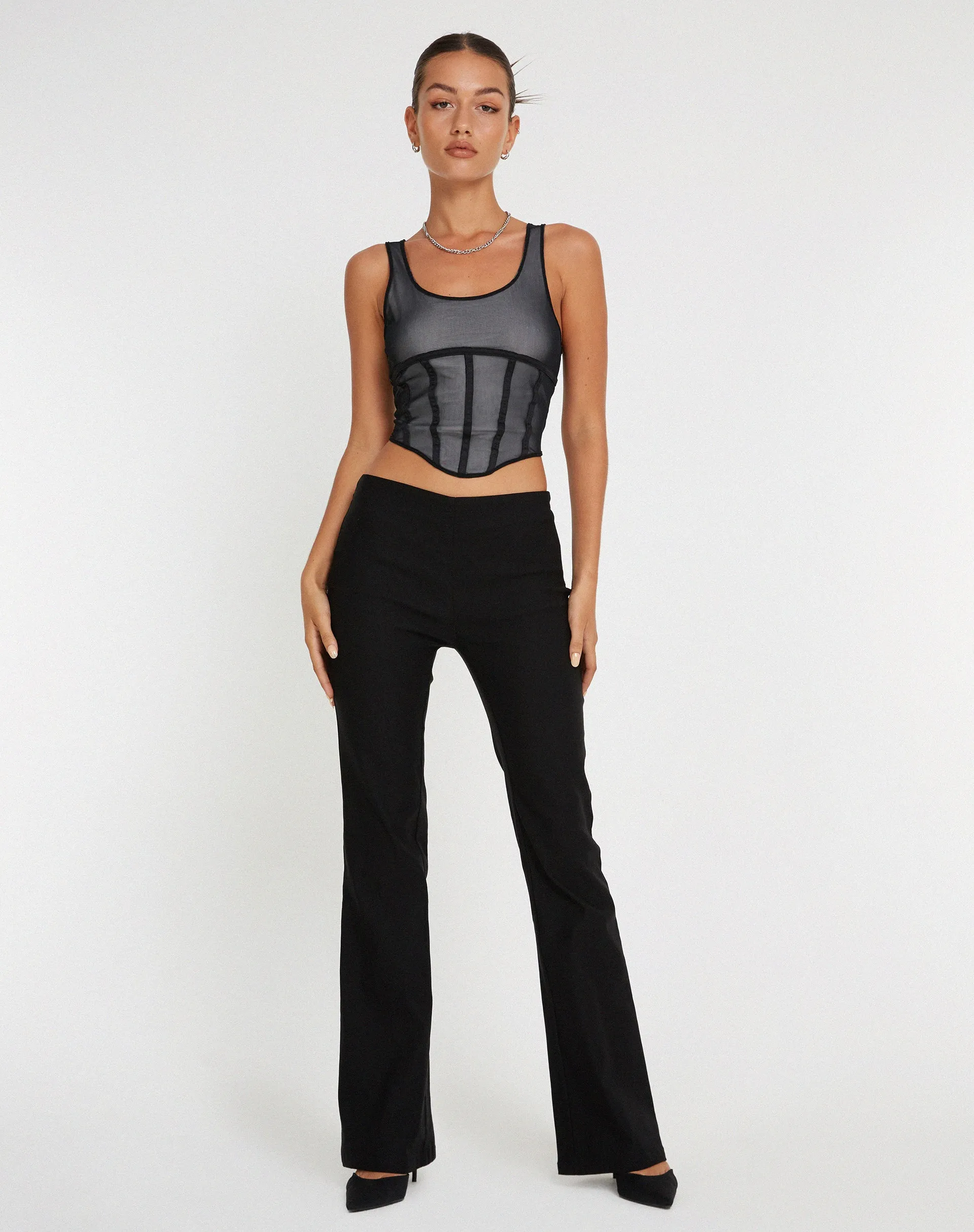 Wali Crop Top in Black sold by Motel Rocks product image thumbnail 4