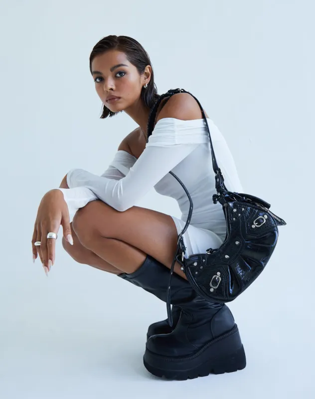 Nasami Mini Dress in Ivory sold by Motel Rocks