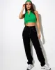 Jeleta Crop Top in Rib Fun Green sold by Motel Rocks