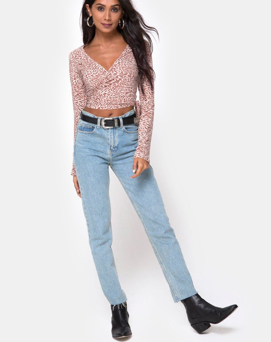 Kayak Wrap Top in Safari Taupe sold by Motel Rocks product image thumbnail 4