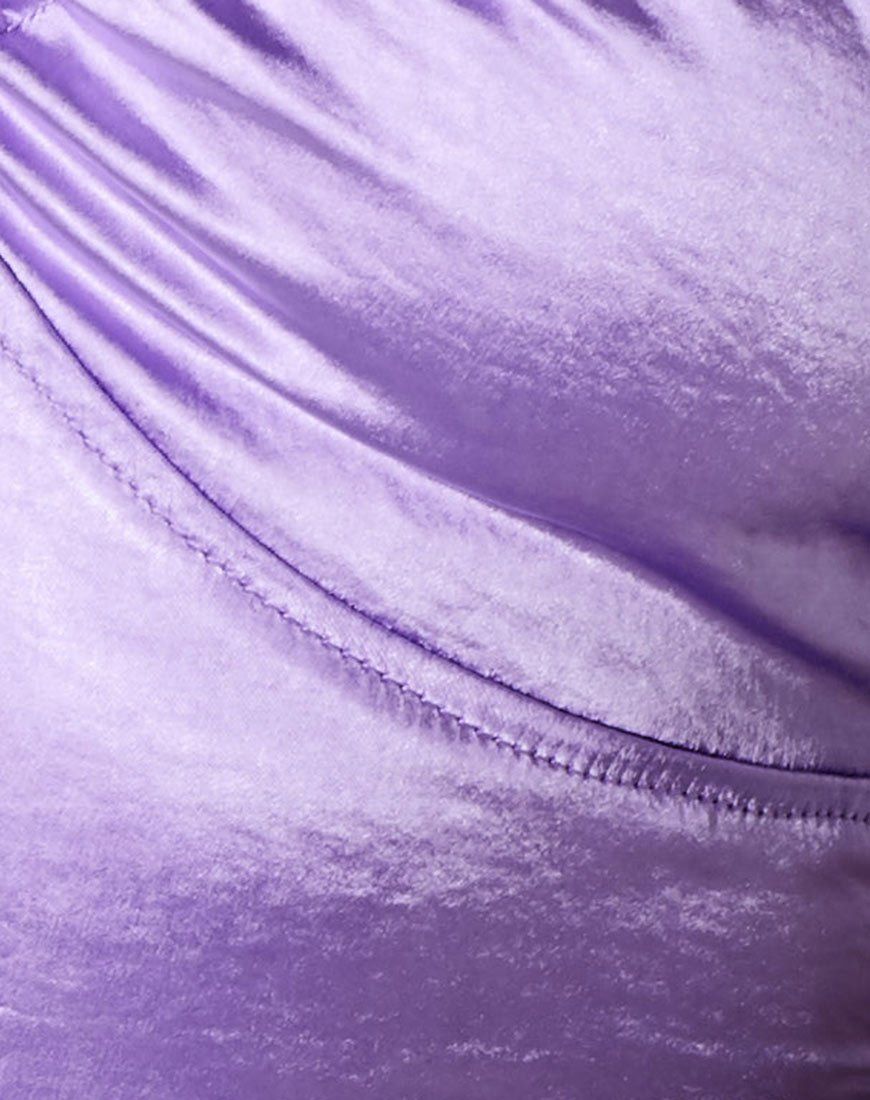 Haltri Crop Top Satin Lilac sold by Motel Rocks product image thumbnail 5
